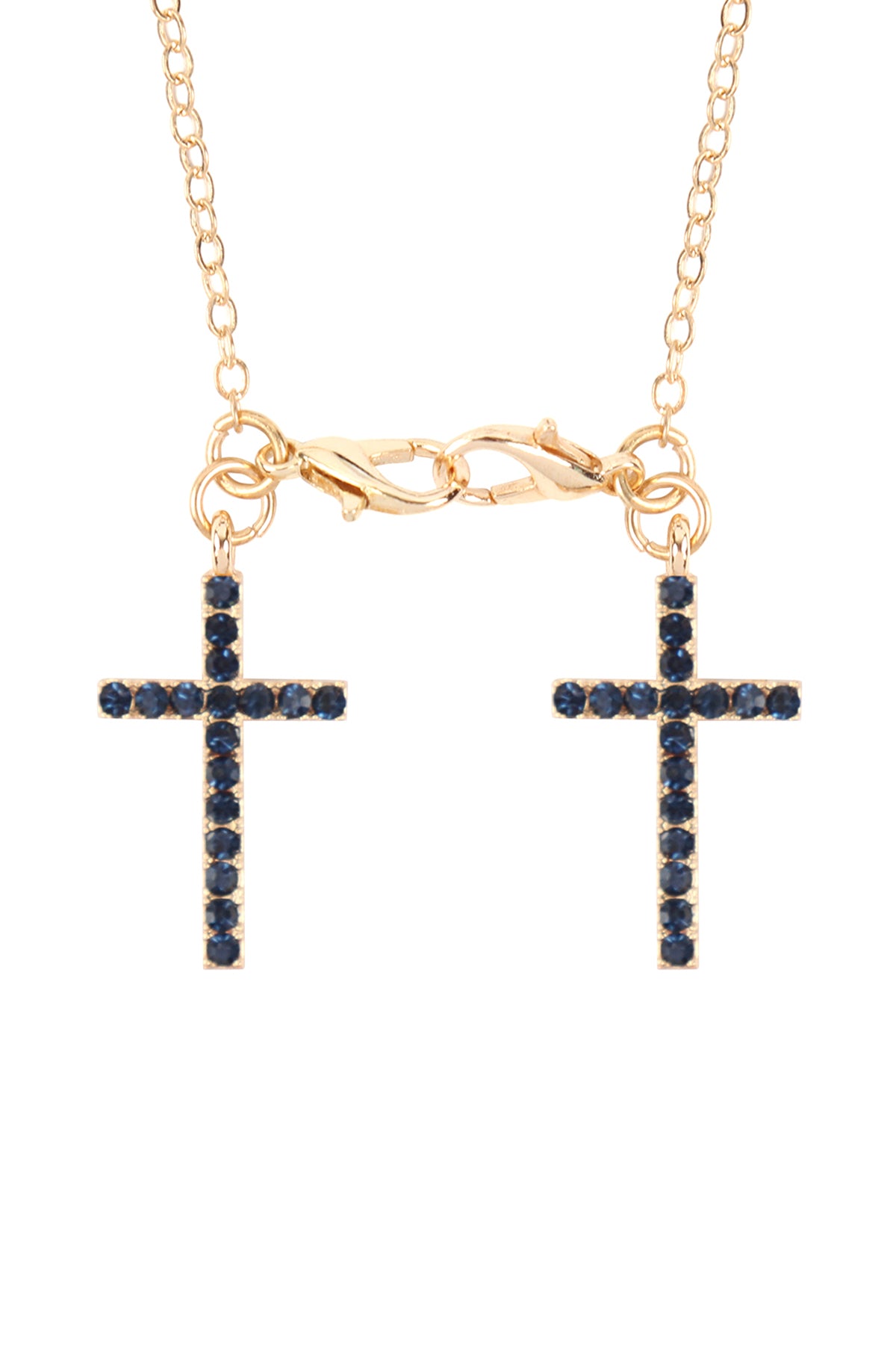 Eyeglasses Holder Cross Rhinestone Necklace