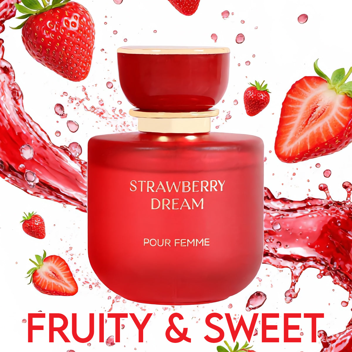 Strawberry Dream Spray Perfume Eau De Parfum For Women - 100ML/3.4FL.OZ./3PCS