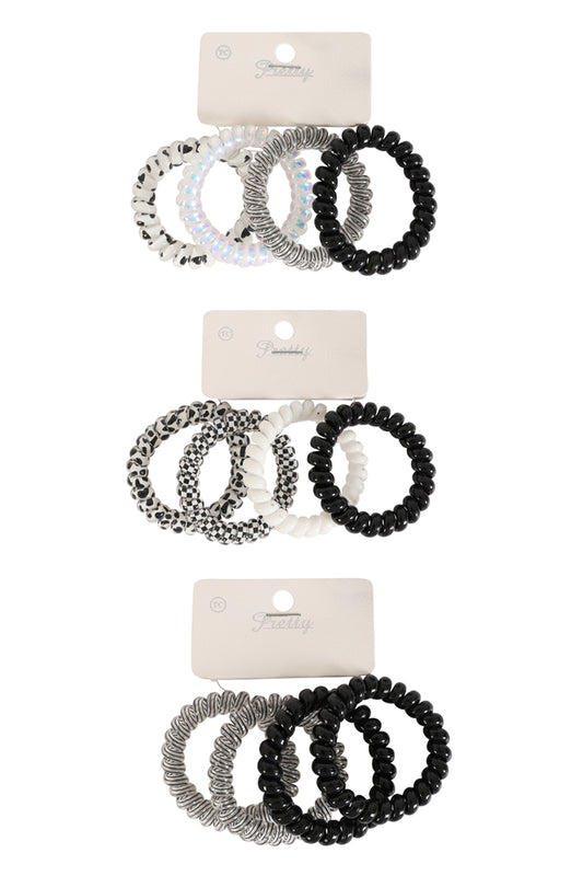 Spiral Hair Ties Hair Accessories