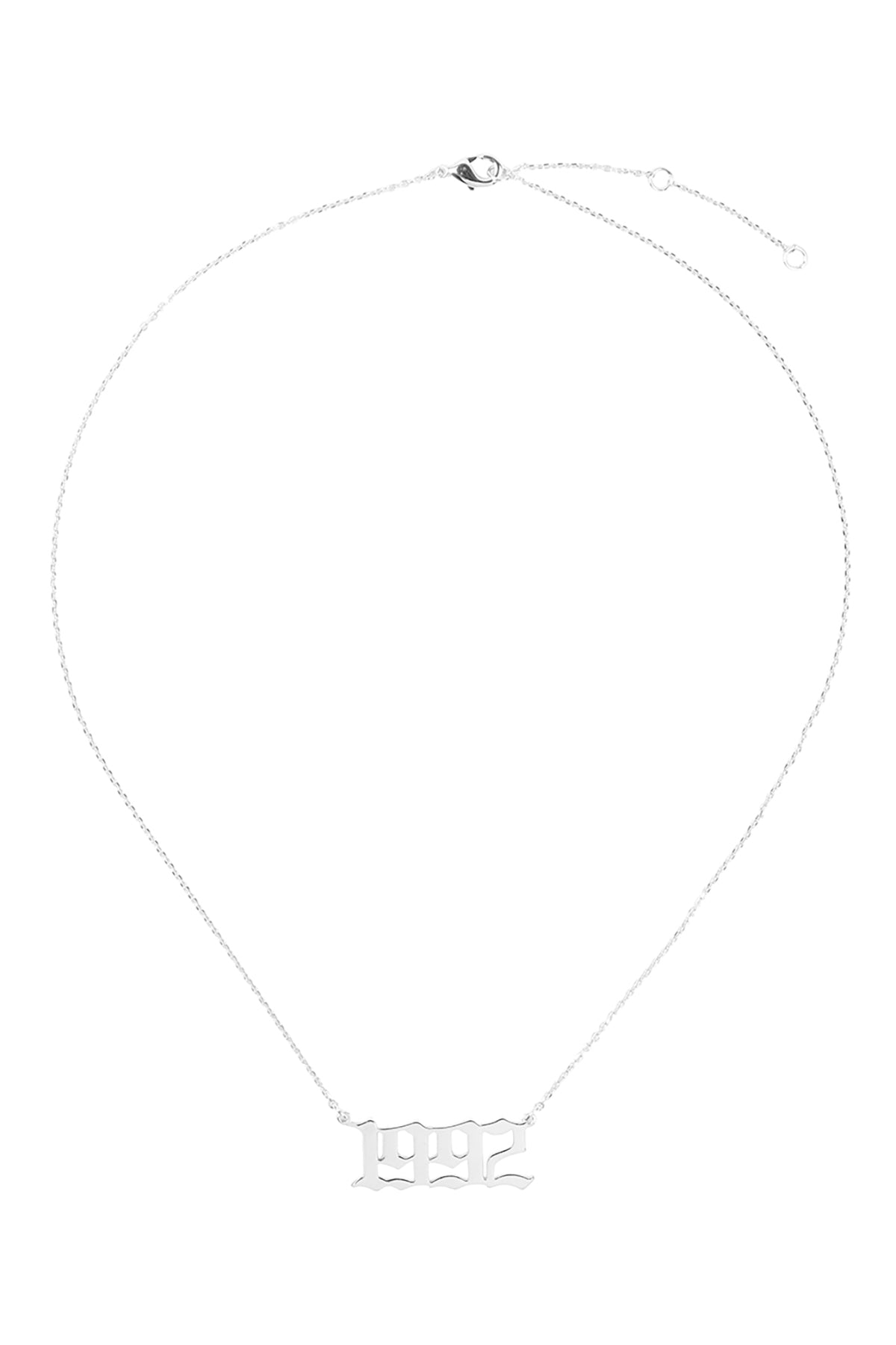 "1992" Birth Year Personalized Necklace