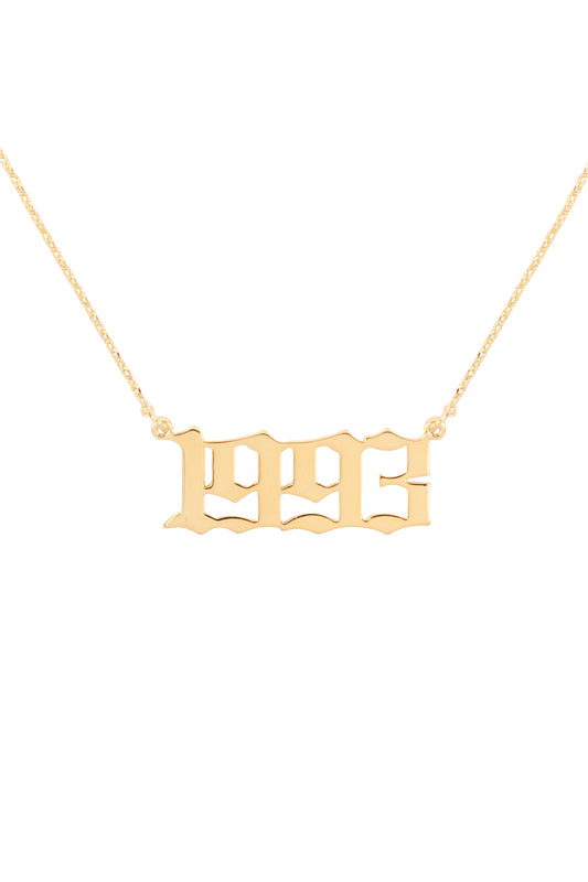 "1993" Birth Year Personalized Necklace