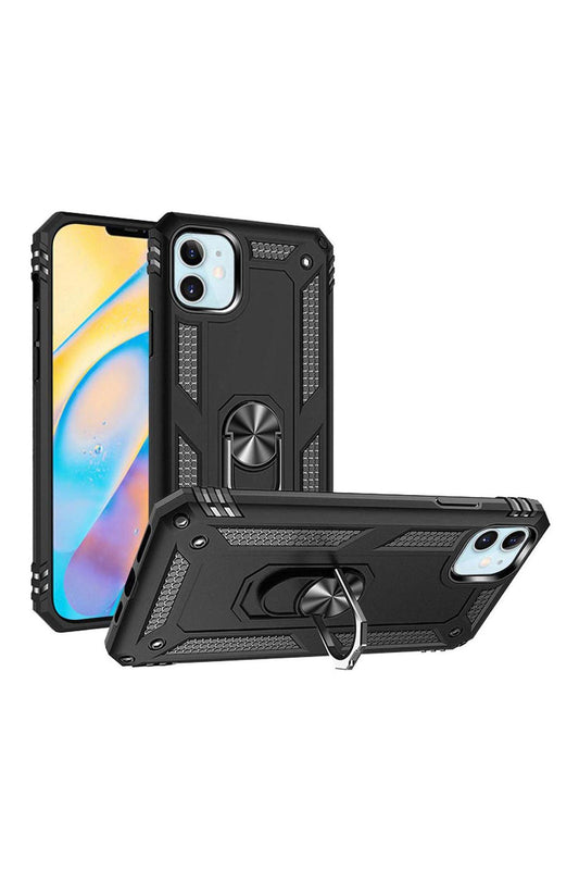 iPhone 12Mini 5.4 Ring Magnetic Kickstand Hybrid Case Cover