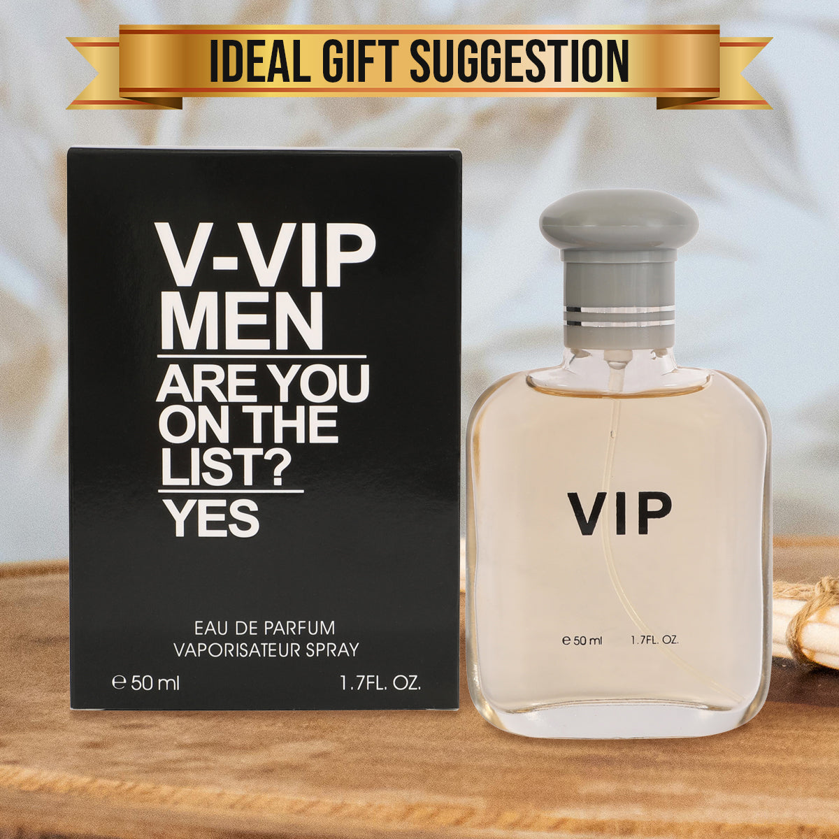 V - VIP SPRAY PERFUME EAU DE PARFUM FOR MEN - 50ML/1.75 FL.OZ./3PCS