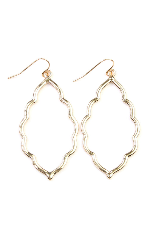 Moroccan Cutout Earrings Gold