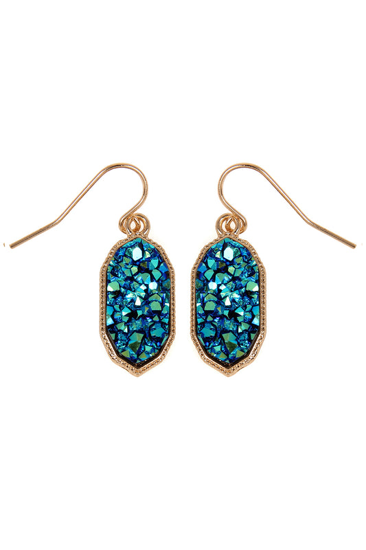 Montana Blue Druzy Drop Earrings