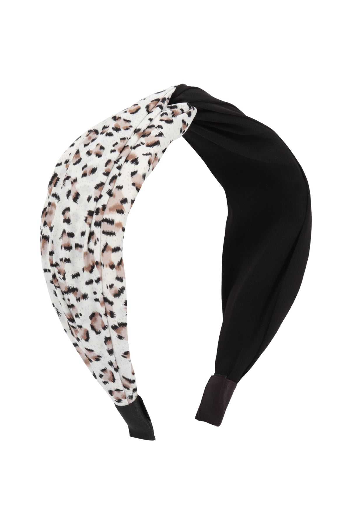 Two Tone Leopard Knotted Headband